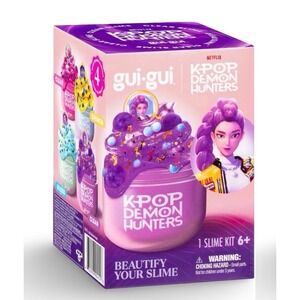 Gui Gui K-Pop Demon Hunters Slime Kit Kids 6+ Purple Netflix DIY Craft Box